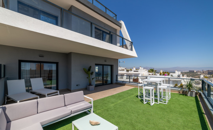 New Apartment  with a large terrace and beautiful sea views in Gran Alacant in a quiet area, Costa Blanca - fotografia 13
