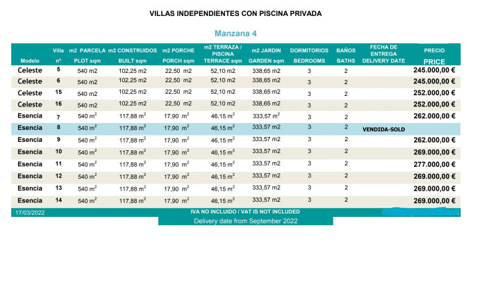 VILLA SELESTE. New detached villas with private pool in inland, Calasparra, Murcia - fotografia 9
