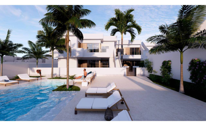 Semi-detached new build penthouse with solarium in Pilar de la Horadada, Alicante