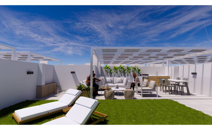 Semi-detached new build penthouse with solarium in Pilar de la Horadada, Alicante - fotografia 2