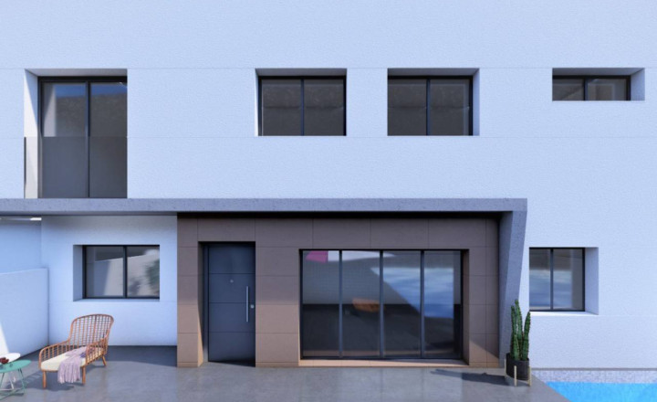 New construction villa with private pool in Pilar de la Horadada, Alicante, Costa Blanca, Spain