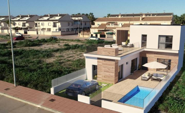 LAST VILLA. New construction villa with private pool 3km from the beach and delivery in the second half of 2022 in San Javier, Murcia. - fotografia 5
