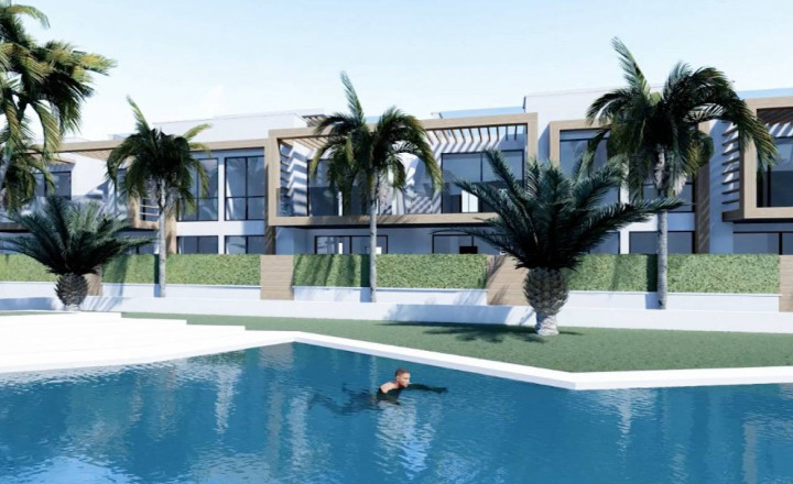 Newly built 2 bedroom first floor townhouse with communal pool in Villamartin, Orihuela Costa, Alicante 5 km from the beach. Finished in march 2023 - fotografia 1