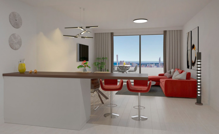 Magnificent apartments in Finestrat with huge terraces of 40m2 with brutal sea views. - fotografia 13