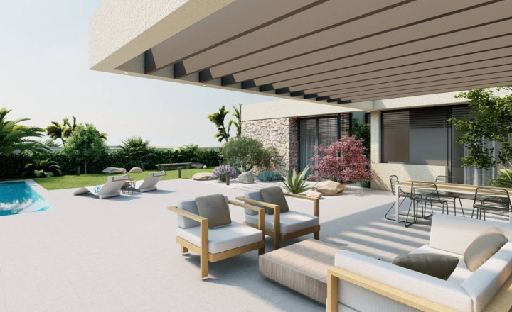 New construction villa in Altaona Golf, Murcia, 15 minutes from the beach and 2 km from the golf course