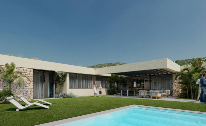 New build villa in Altaona Golf, Murcia, 15 minutes from the beach and 2 km from the golf course.