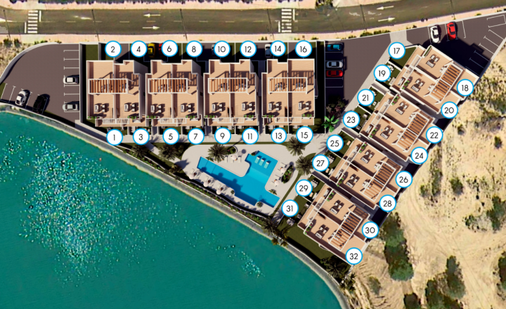 Great new flats next to the golf course and with sea view - fotografia 3