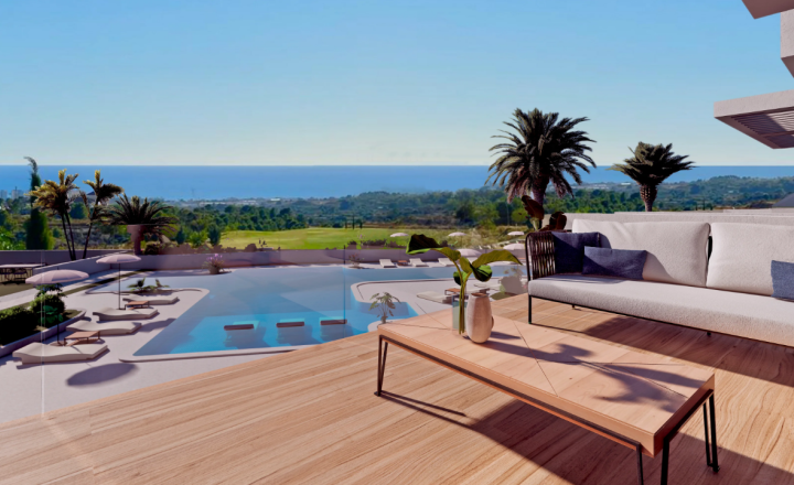 Great new flats next to the golf course and with sea view - fotografia 2