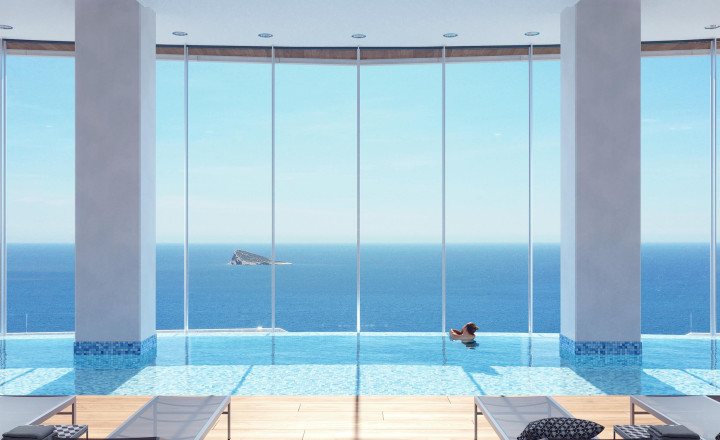 Stunning sea views apartments only a few meters from the beach at Benidorm, Costa Blanca