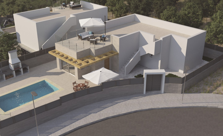 New construction villa with swimming pool in Polop de la Marina - fotografia 14
