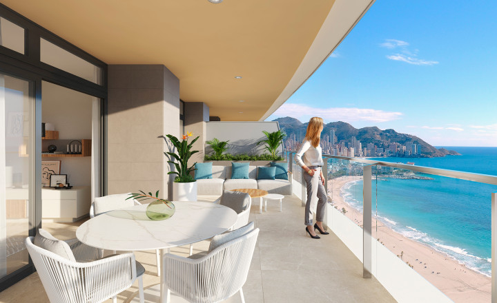 Panoramatická veža – moderné bývanie pri Playa de Poniente - fotografia 10