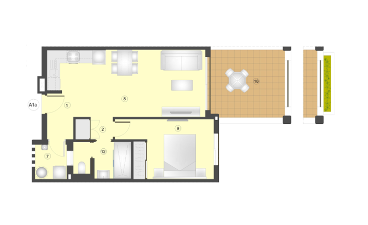Moderné apartmány pri mori – Mar de Pulpí, Almeria - fotografia 10