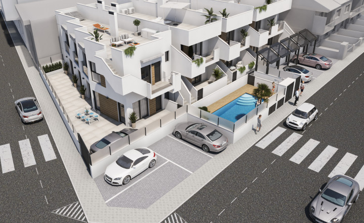 Moderné bungalovy v San Pedro del Pinatar, Murcia